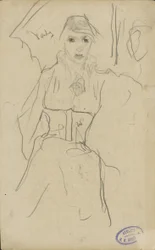 立っている女性