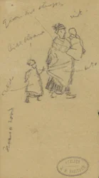 2 人の子供を持つ女性