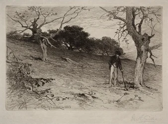 風景、1883年。