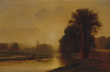 秋の牧草地、1869年。