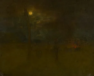 夜の月