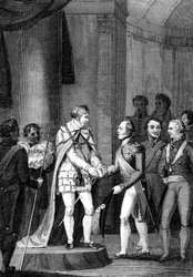 輝かしい訪問者、1815。