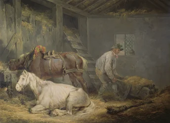 馬小屋の馬、1791