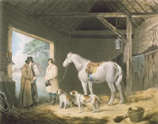 サミュエルウィリアムレイノルズ（1773-1835）によって刻まれた居酒屋を支払う、パブ。 H.マクリン作、1805年（メゾチント彫刻）
