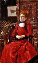 ミス・ディグニティ（油彩・ボード）