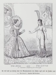 1556年と1796年の夏服、多すぎて少なすぎる（リトグラフ