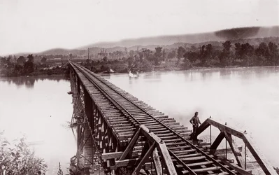 ブリッジポートのテネシー川、カリフォルニア州。 1864年。