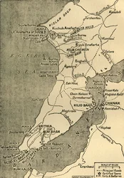 ガリポリ半島の地図、1919年。