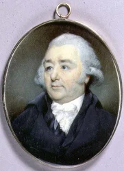 ジョン・フラックスマンのポートレート・ミニチュア 1798年頃 （アイボリーに水彩画）