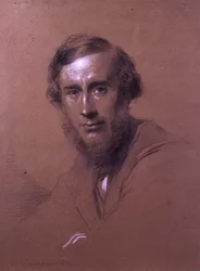 ジョン・ティンダル（1820-93）1864年（クレヨン）
