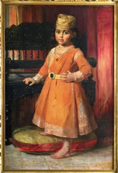 マハラジャドゥリープシンの長男アルバート王子の肖像、1870年