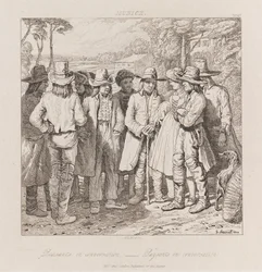 Peasants Conversing、ミュンヘン、1821年頃（エッチング）