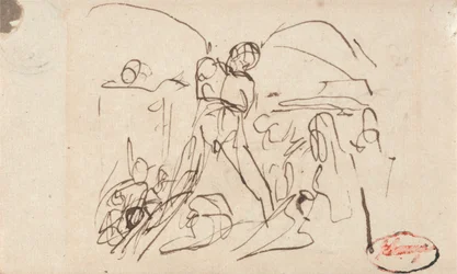 人物画；おそらく「サムソンとデリラ」