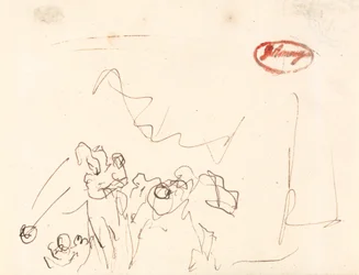 大まかに描かれた人物像