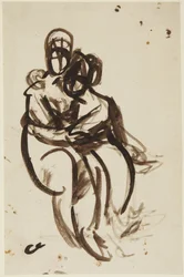 ミルナー姉妹の肖像画の下絵