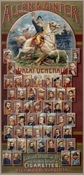 Allen & Ginter Cigarettes Brands の Great Generals シリーズ、1885 年
