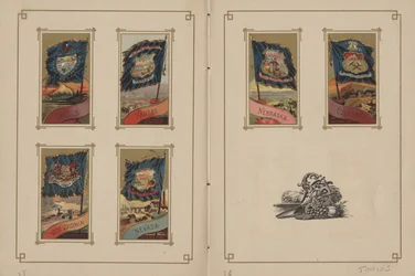 すべての国とアメリカ合衆国の旗-ページ35と36、1887