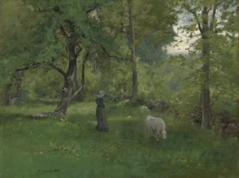 緑の風景、1886