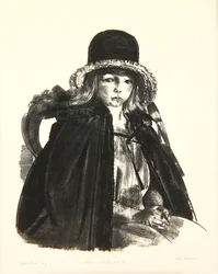 黒い帽子をかぶったジャン、1923-24年