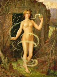 春の魔女、1880年頃（キャンバスに油彩）