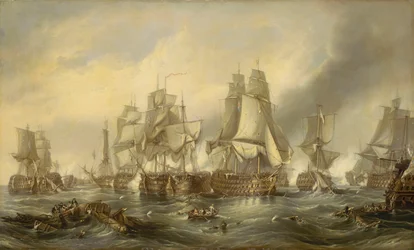 トラファルガーの海戦、1805年10月21日、1836年頃（油彩・キャンバス）
