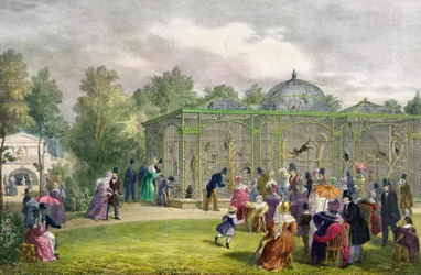 動物園のモンキーハウス、リージェンツパーク、彫刻、パブ。チャールズハルマンデル（1789〜1850年）、1835年作家