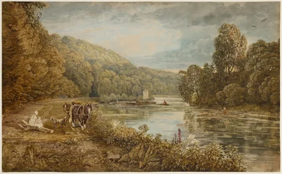 クリヴェデンの森、1812年頃（紙に水彩画）