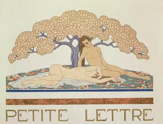 女性裸体像、ポール・ヴァレリー（1871-1945年）著『レ・ミット』所収の挿絵、1923年刊