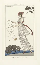 印刷されたローブ・ド・リノン、衣装パリジャン、pub.1913（ステンシル印刷）から