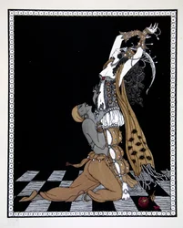 シリーズ「ヴァスラフ・ニジンスキーのダンスのデザイン」（1889-1950）からのシェヘラザード。 ジョルジュ・バルビエ (1882-1932)、ポショワール版画
