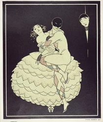 1910年のFokineの「Carnaval」でパブ。 1914（ポキアプリント）