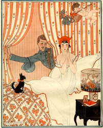予定外の帰国…または目覚まし時計 - la Vie Parisienneのイラスト
