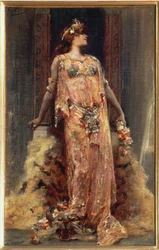クレオパトラ役のサラ・ベルナール（1844-1923）