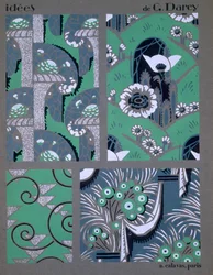 「Idees」の壁紙デザイン、c1925。
