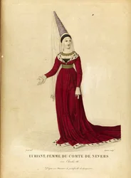 Euryanthe - Gatine、Georges Jacques (1773-1831) - 18 世紀後半。 ●エッチング、水彩 個人蔵