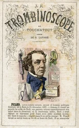 Ernest PICARD (1821-1877) - Leon-Charles Bienvenuによる政治風刺定期刊行物「Le Trombinoscope」の挿絵。