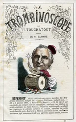 フェリックス・デュパンルー（1802-1878）-レオンシャルル・ビエンヴニュによる風刺政治定期刊行物『トロンビノスコープ』の挿絵。