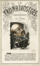 ルイ＝ジュール・トローシュ（1815-1896）の挿絵。レオン＝シャルル・ビエンヴニュの風刺政治雑誌『トロンビノスコープ』より。