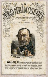 ナポレオン3世（1808年～1873年）-レオンシャルル・ビエンヴニュによる風刺政治雑誌「トロンビノスコープ」の挿絵。