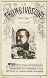 ナポレオン・ジェローム（ナポレオン＝ジェローム）・ボナパルト。レオン＝シャルル・ビエンヴニュ（1835-1910）の政治風刺定期刊行物『ル・トロンビノスコープ』の挿絵。