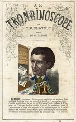 Victorien SARDOU (1831-1908) - Leon-Charles Bienvenuによる政治風刺定期刊行物『Le Trombinoscope』の挿絵。