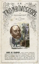 ボルドー公アンリ・ダルトワ公 - レオン・シャルル・ビエンヴニュ（1835-1910）の政治風刺定期刊行物『トロンビノスコープ』の挿絵。
