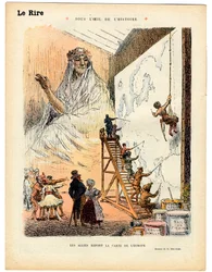 赤の笑い、色の風刺