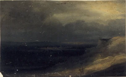 1830年頃のモンマルトルの風景（推定）（絵画