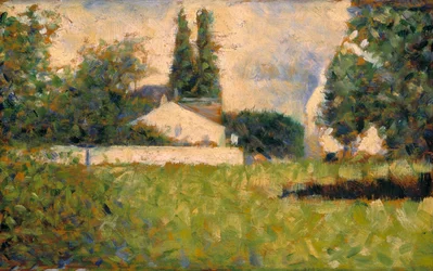 木立の中の家 / Maison dans les Arbres, c.1883 (油彩・パネル)