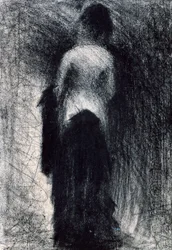 後ろから見た女c1880-1891