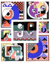 幾何学的なデザイン、アルバムNo.1、パブ、1920年代後半