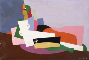 リクライニングヌード、1923