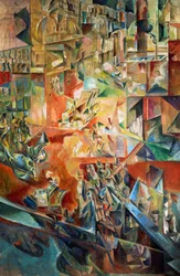 ジョルジュ・ヤクーロフ（1884-1928）の「メトロポリス」。ロシア、20世紀