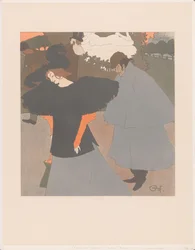 通りの女性に続いて紳士 L